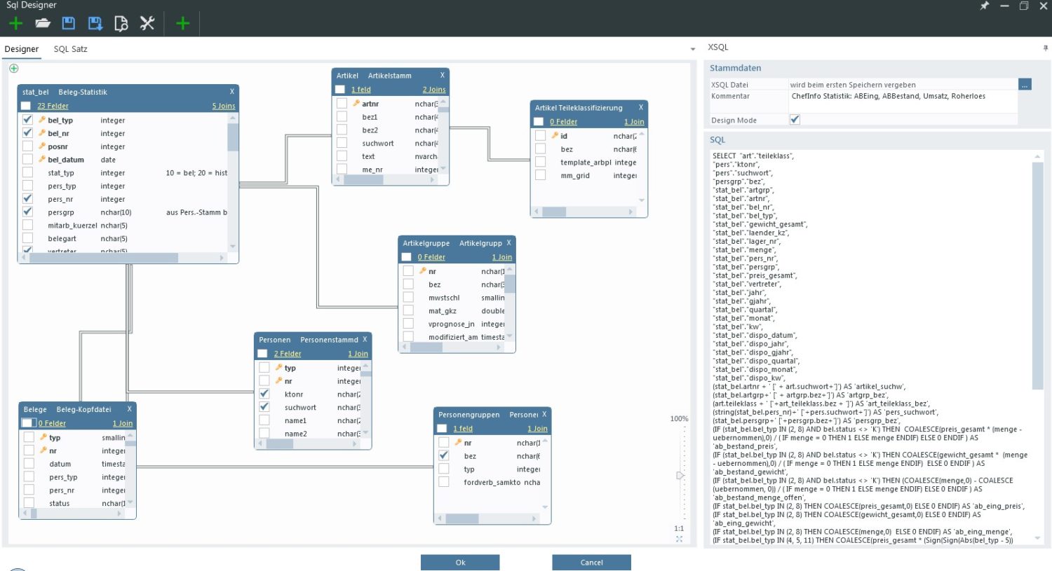 SQL Designer - Graphical designers make your life easier